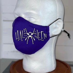 Halloween spider face mask glow in the Dark